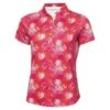Green Lamb Ladies Katia Print Golf Polo Shirt Paradise  