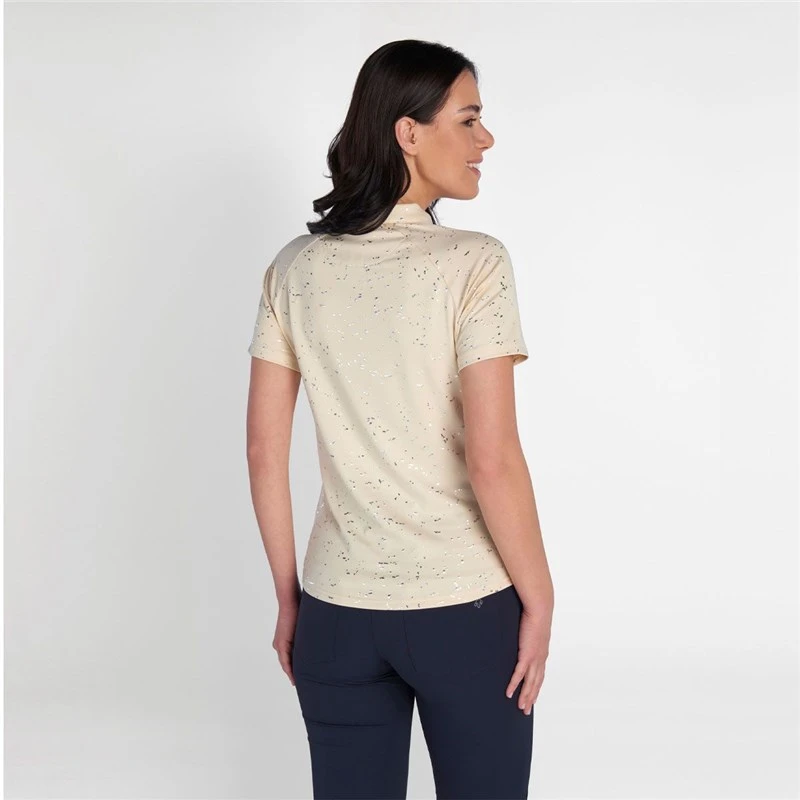 Green Lamb Ladies Katlynne Silver Foil Polo Stone 2 Green Lamb Ladies Katlynne Silver Foil Polo Stone - Image 2