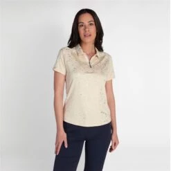 Green Lamb Ladies Katlynne Silver Foil Polo Stone  