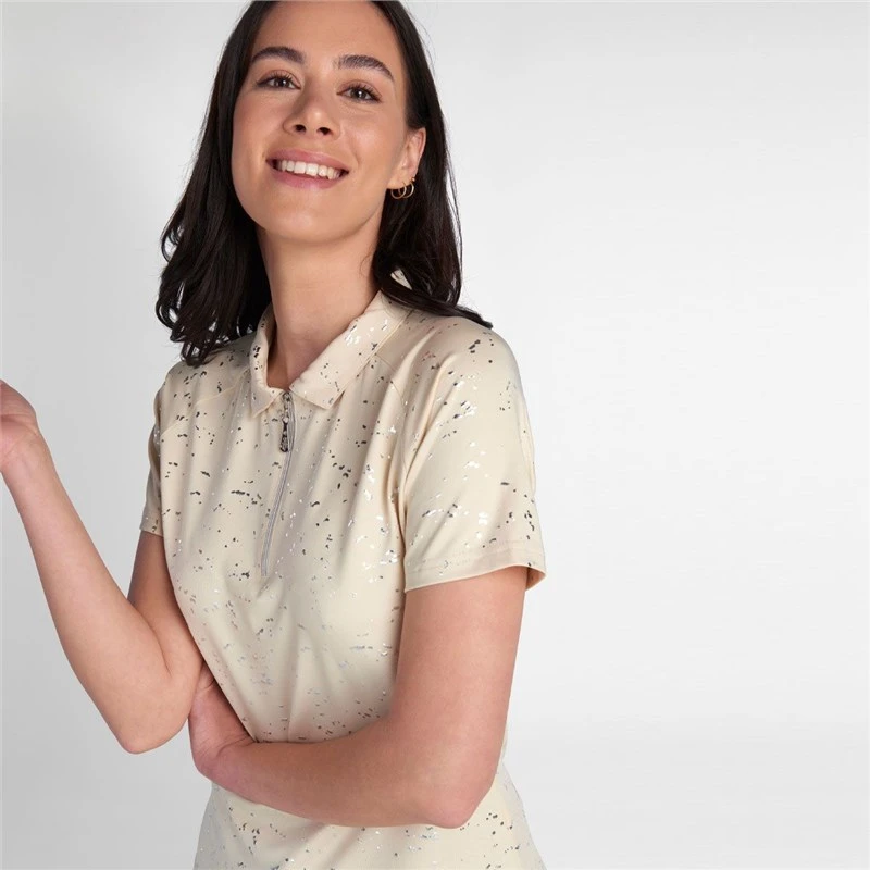 Green Lamb Ladies Katlynne Silver Foil Polo Stone 4 Green Lamb Ladies Katlynne Silver Foil Polo Stone - Image 4