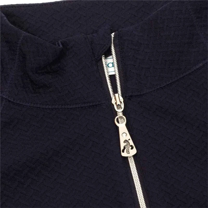 Green Lamb Ladies Essie Raglan Long Sleeved Zip Neck Top Navy 6 Green Lamb Ladies Essie Raglan Long Sleeved Zip Neck Top Navy - Image 6