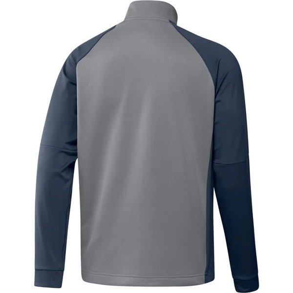 Adidas ColorBlock Quarter Zip Sweatshirt Grey Three/Crew Navy 2 Adidas ColorBlock Quarter Zip Sweatshirt Grey Three/Crew Navy - Image 2