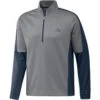 Adidas ColorBlock Quarter Zip Sweatshirt Grey Three/Crew Navy  