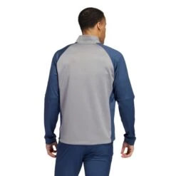 Adidas ColorBlock Quarter Zip Sweatshirt Grey Three/Crew Navy 9 Adidas ColorBlock Quarter Zip Sweatshirt Grey Three/Crew Navy -Golf Sales Store 41366 3