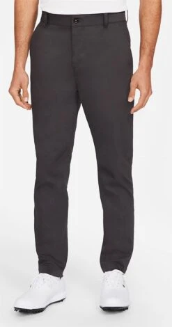 Nike Golf Mens Dri Fit UV Chino Slim Trousers Dark Smoke Grey Â