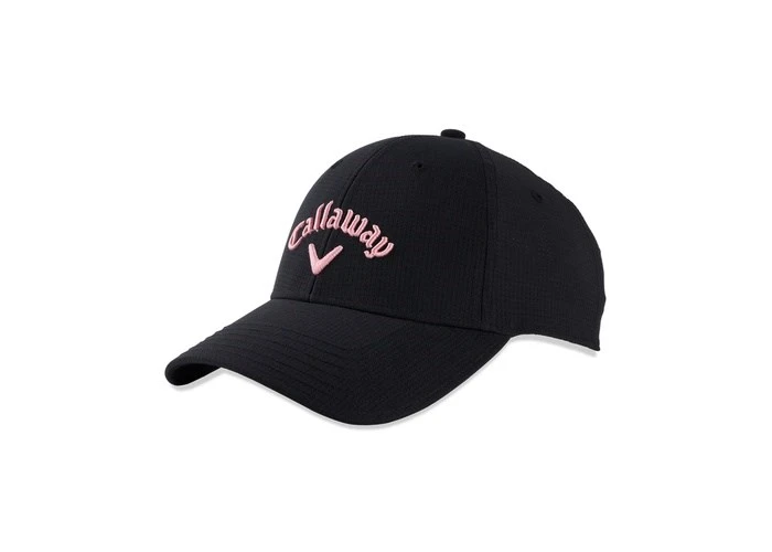 Callaway Ladies Stitch Magnet Cap Black/Pink 1 Callaway Ladies Stitch Magnet Cap Black/Pink