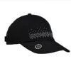 Surprize Shop Ladies Golf Crystal Magnetic Soft Fabric Cap With Ball Marker Black  