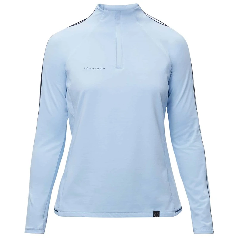 Rohnisch Ladies Serena Half Zip Sweater Powder Blue 1 Rohnisch Ladies Serena Half Zip Sweater Powder Blue