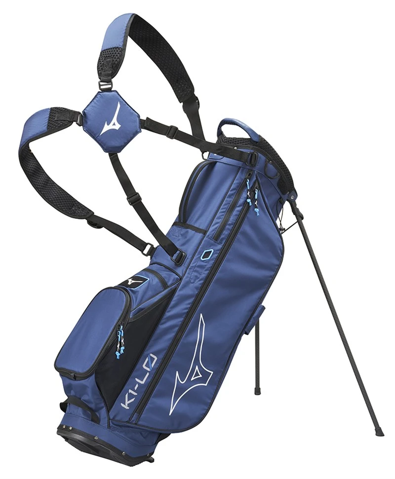 Mizuno K1-Lo LightWeight Stand Bag 2022 Navy 1 Mizuno K1-Lo LightWeight Stand Bag 2022 Navy