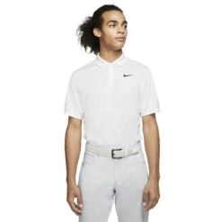 Nike Golf Dri-FIT Victory Printed Mens White Polo