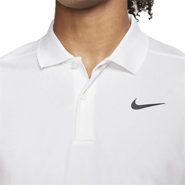 Nike Golf Dri-FIT Victory Printed Mens White Polo 4 Nike Golf Dri-FIT Victory Printed Mens White Polo - Image 4
