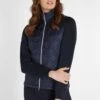 Green Lamb Gerry Quilted Ladies Jacket With Stretch Side Navy  
