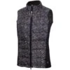 Green Lamb Maggie Padded Printed Ladies Gilet Black  