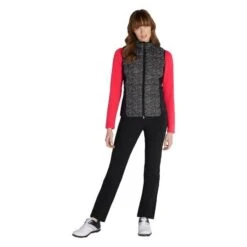 Green Lamb Maggie Padded Printed Ladies Gilet Black   -Golf Sales Store 42276 4