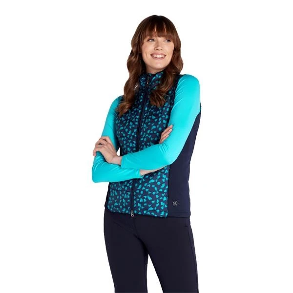 Green Lamb Maggie Padded Printed Ladies Gilet Navy 5 Green Lamb Maggie Padded Printed Ladies Gilet Navy - Image 5