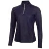 Green Lamb Kennedy Snakeskin Zip Neck Ladies Top Navy  