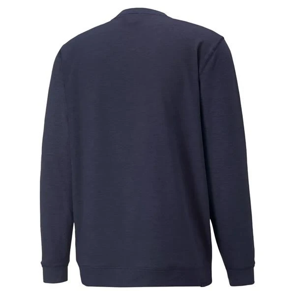 Puma Cloudspun Colorblock Mens Crewneck Sweater Navy Blazer Heather 2 Puma Cloudspun Colorblock Mens Crewneck Sweater Navy Blazer Heather - Image 2