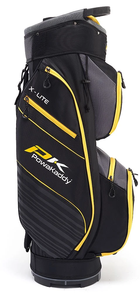 Powakaddy X-Lite Edition Cart Bag 2022 Black/Gunmetal/Yellow 2 Powakaddy X-Lite Edition Cart Bag 2022 Black/Gunmetal/Yellow - Image 2