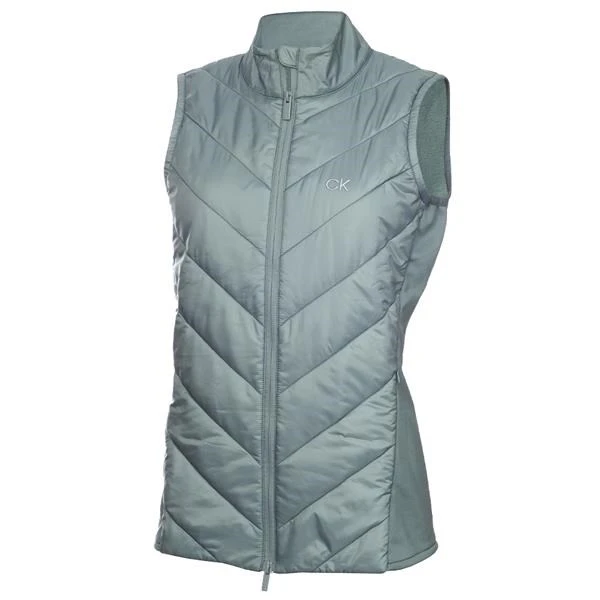 Calvin Klein Golf Lago Hybrid Ladies Gilet Sage 1 Calvin Klein Golf Lago Hybrid Ladies Gilet Sage