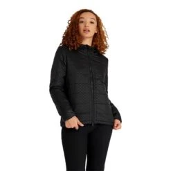 Calvin Klein Golf Rio Padded Hooded Ladies Jacket Black   -Golf Sales Store 42403 2