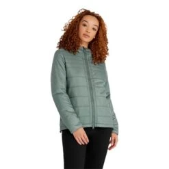 Calvin Klein Golf Rio Padded Hooded Ladies Jacket Sage   -Golf Sales Store 42404 2