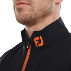 FootJoy HydroLite Rain Jacket Black, Sapphire & Orange 8 FootJoy HydroLite Rain Jacket Black, Sapphire & Orange -Golf Sales Store 42998 2