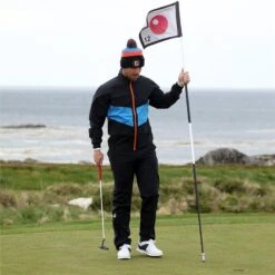 FootJoy HydroLite Rain Jacket Black, Sapphire & Orange 9 FootJoy HydroLite Rain Jacket Black, Sapphire & Orange -Golf Sales Store 42998 3