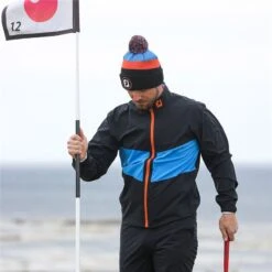 FootJoy HydroLite Rain Jacket Black, Sapphire & Orange 10 FootJoy HydroLite Rain Jacket Black, Sapphire & Orange -Golf Sales Store 42998 4