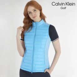 Calvin Klein Golf Hutchinson Ladies Golf Hybrid Gilet Heritage Blue