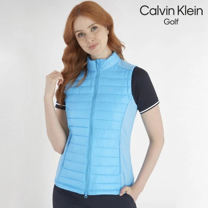 Calvin Klein Golf Hutchinson Ladies Golf Hybrid Gilet Heritage Blue 1 Calvin Klein Golf Hutchinson Ladies Golf Hybrid Gilet Heritage Blue