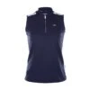 Calvin Klein Golf Chenang Sleeveless Ladies Golf Polo White/Navy  