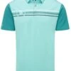 Ping Morten Mens Golf Polo Shirt Aquarius/Everglade Multi  
