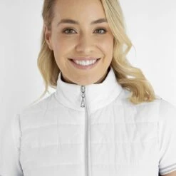 Green Lamb Maria Quilted Ladies Golf Gilet With Stretch Back White/Navy 7 Green Lamb Maria Quilted Ladies Golf Gilet With Stretch Back White/Navy -Golf Sales Store 43306 2