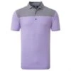 FootJoy End-On-End Block Polo Shirt White/Violet/Black  