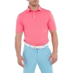 FootJoy Stretch Pique Polo Shirt Watermelon   -Golf Sales Store 43497 2