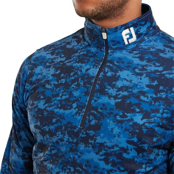 FootJoy Cloud Camo Midlayer Navy 5 FootJoy Cloud Camo Midlayer Navy - Image 5