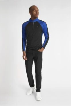 Calvin Klein Golf Drive 1/4 Zip Mens Golf Sweater Black/Cobalt 11 Calvin Klein Golf Drive 1/4 Zip Mens Golf Sweater Black/Cobalt -Golf Sales Store 43556 3
