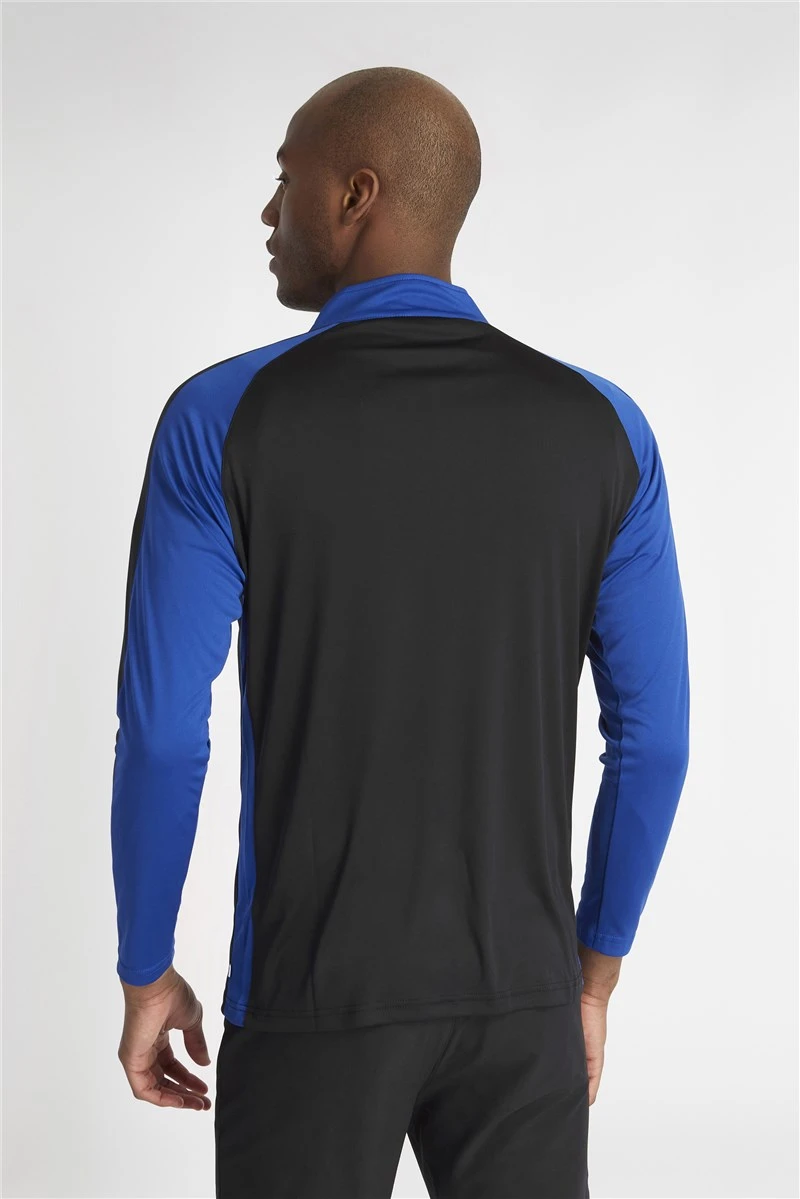 Calvin Klein Golf Drive 1/4 Zip Mens Golf Sweater Black/Cobalt 6 Calvin Klein Golf Drive 1/4 Zip Mens Golf Sweater Black/Cobalt - Image 6
