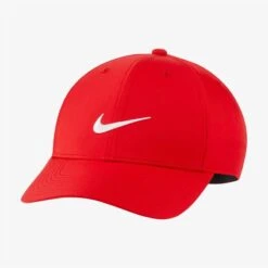 Nike Golf Dri-Fit Legacy91 Mens Golf Hat University Red/White  
