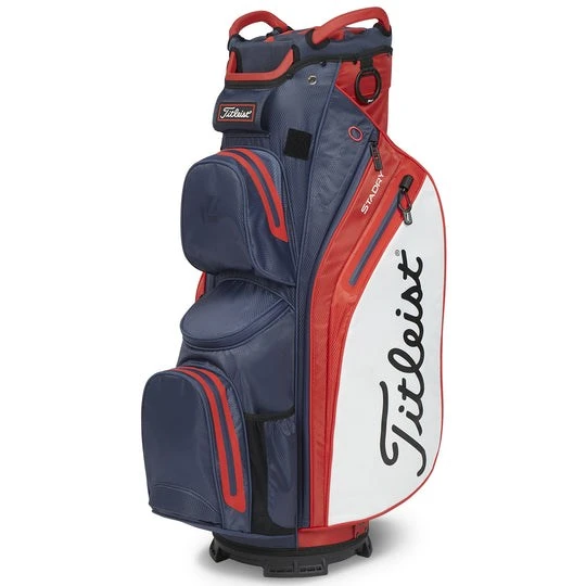 Titleist StaDry Cart 14 Bag Navy/Red/White  