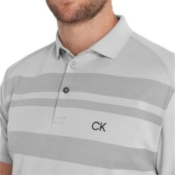 Calvin Klein Golf Marina Mens Golf Polo Shirt Platinum 6 Calvin Klein Golf Marina Mens Golf Polo Shirt Platinum -Golf Sales Store 43820 2