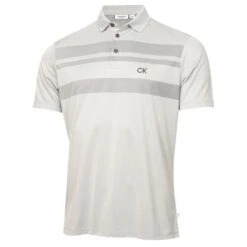 Calvin Klein Golf Marina Mens Golf Polo Shirt Platinum  