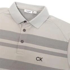 Calvin Klein Golf Marina Mens Golf Polo Shirt Platinum 7 Calvin Klein Golf Marina Mens Golf Polo Shirt Platinum -Golf Sales Store 43820 3