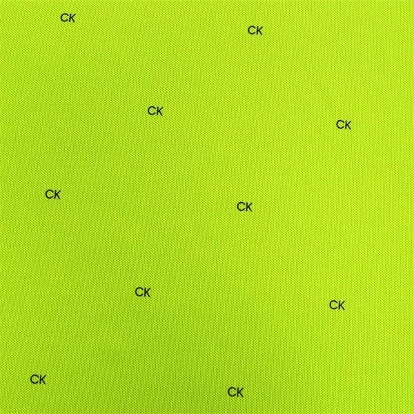 Calvin Klein Golf New Monogram Pique Mens Golf Polo Shirt Citrus/Navy 4 Calvin Klein Golf New Monogram Pique Mens Golf Polo Shirt Citrus/Navy - Image 4