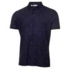 Calvin Klein Golf New Monogram Pique Mens Golf Polo Shirt Navy  