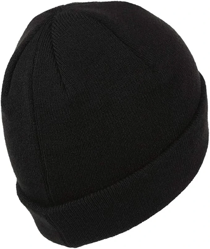 Island Green Mens Knitted Beanie Hat Black 2 Island Green Mens Knitted Beanie Hat Black - Image 2