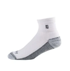 FootJoy Prodry Quarter White Golf Socks  