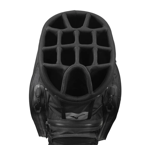 Mizuno BR-DRI Golf Cart Bag - Black/Silver 2 Mizuno BR-DRI Golf Cart Bag - Black/Silver - Image 2