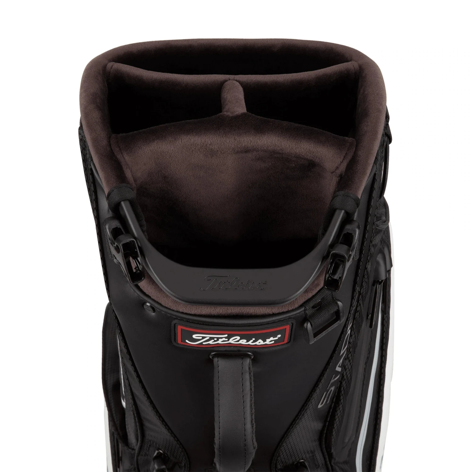 Titleist Tour Series Premium Stadry Stand Golf Bag - Black/White 2 Titleist Tour Series Premium Stadry Stand Golf Bag - Black/White - Image 2