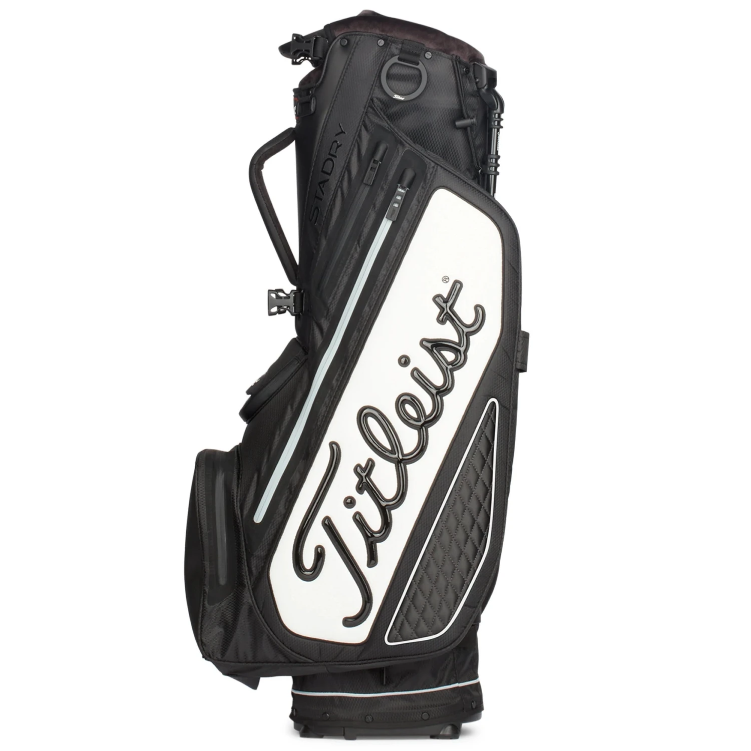 Titleist Tour Series Premium Stadry Stand Golf Bag - Black/White 3 Titleist Tour Series Premium Stadry Stand Golf Bag - Black/White - Image 3